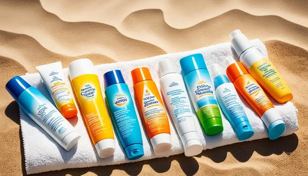 Sunscreen selection image